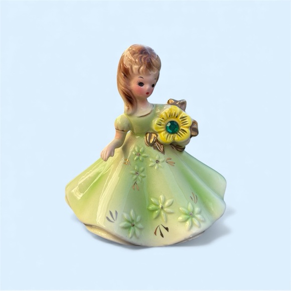 Josef Originals Vintage 1950’s Emerald May Birthstone Figurine Collectible - Picture 5 of 8